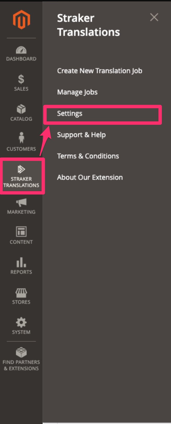 reset extension settings