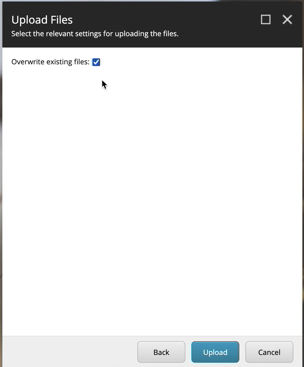 overwrite existing files