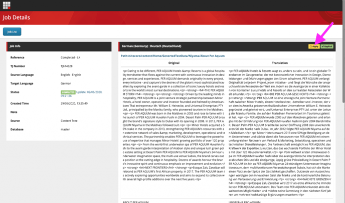 review translation