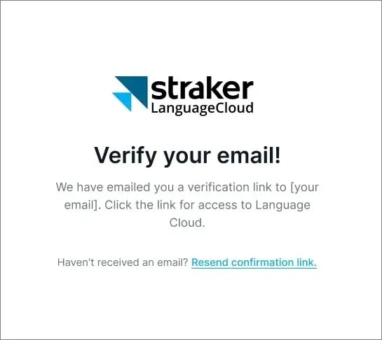 verify your email