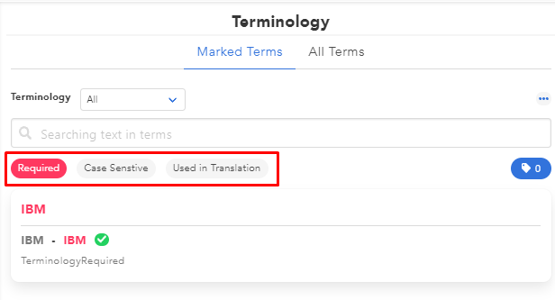 Terminology