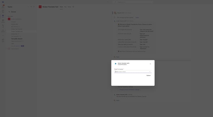 Change translation settings