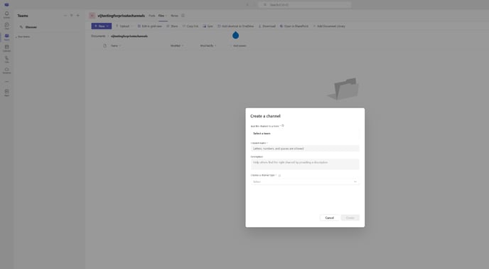 create channel2