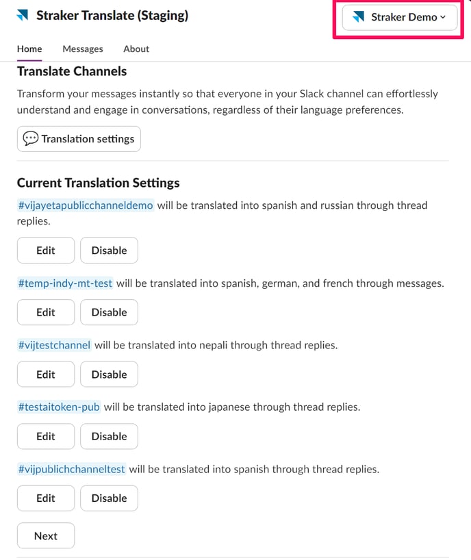 Translate Channels