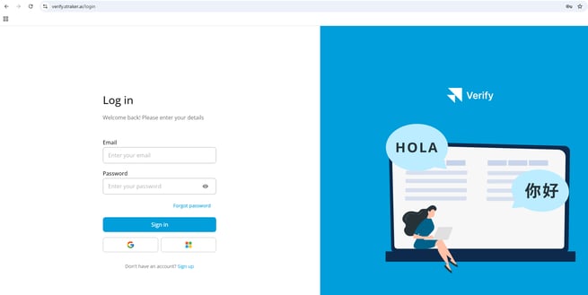 verify page