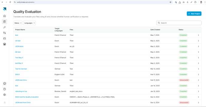 qe dashboard