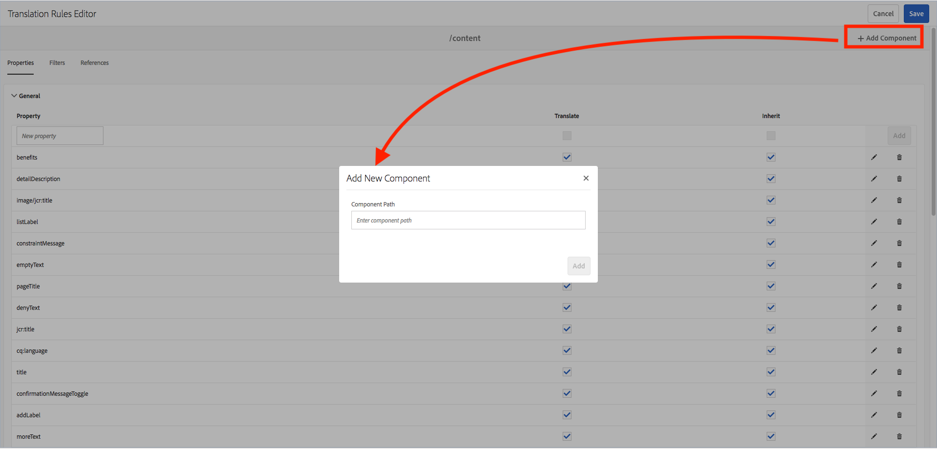 Add Component