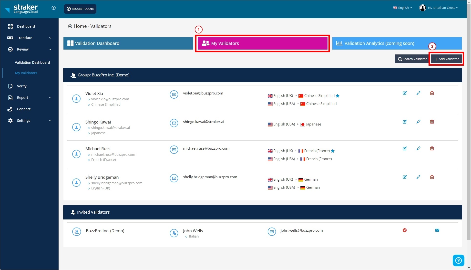 Add validator