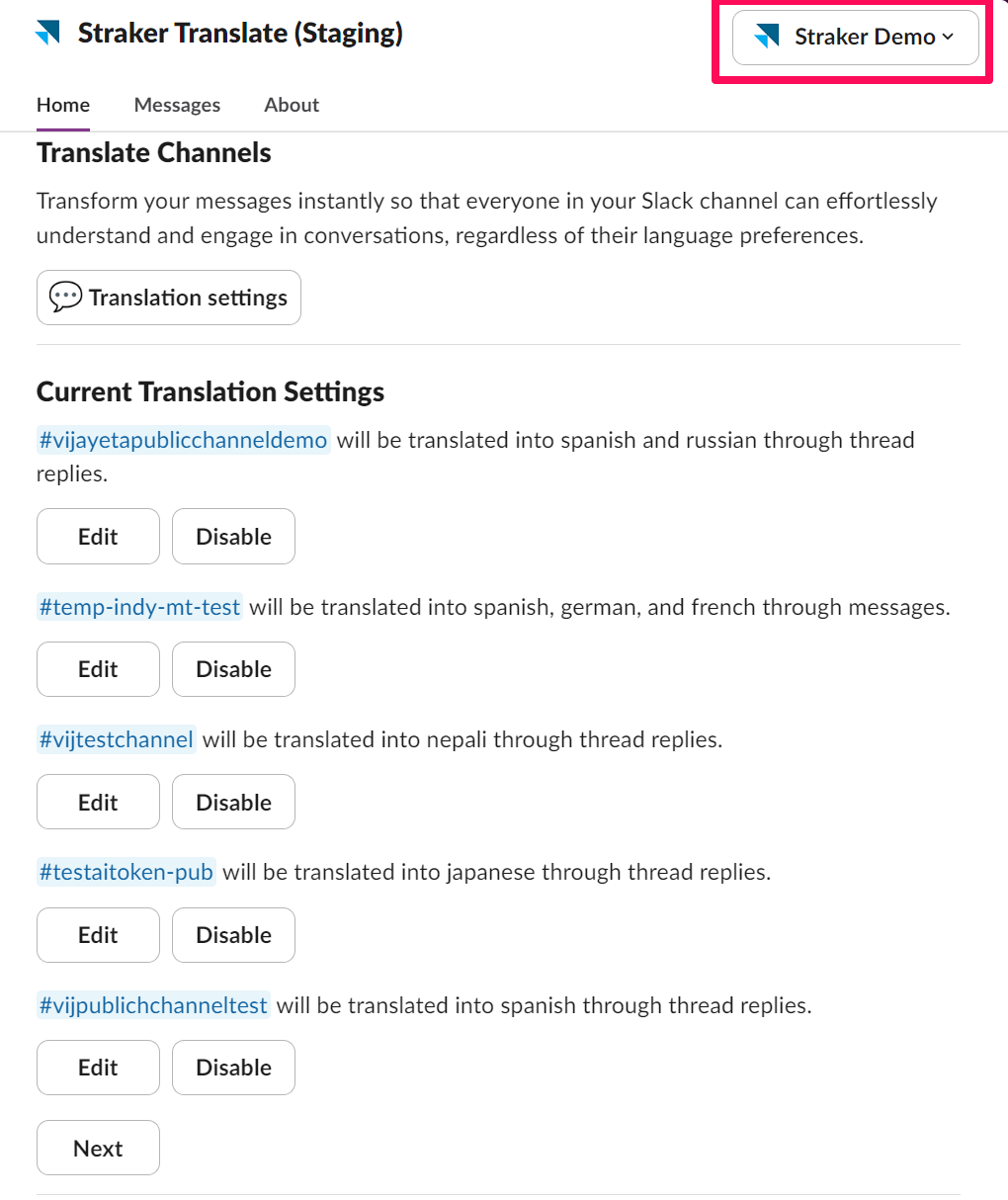Translate Channels