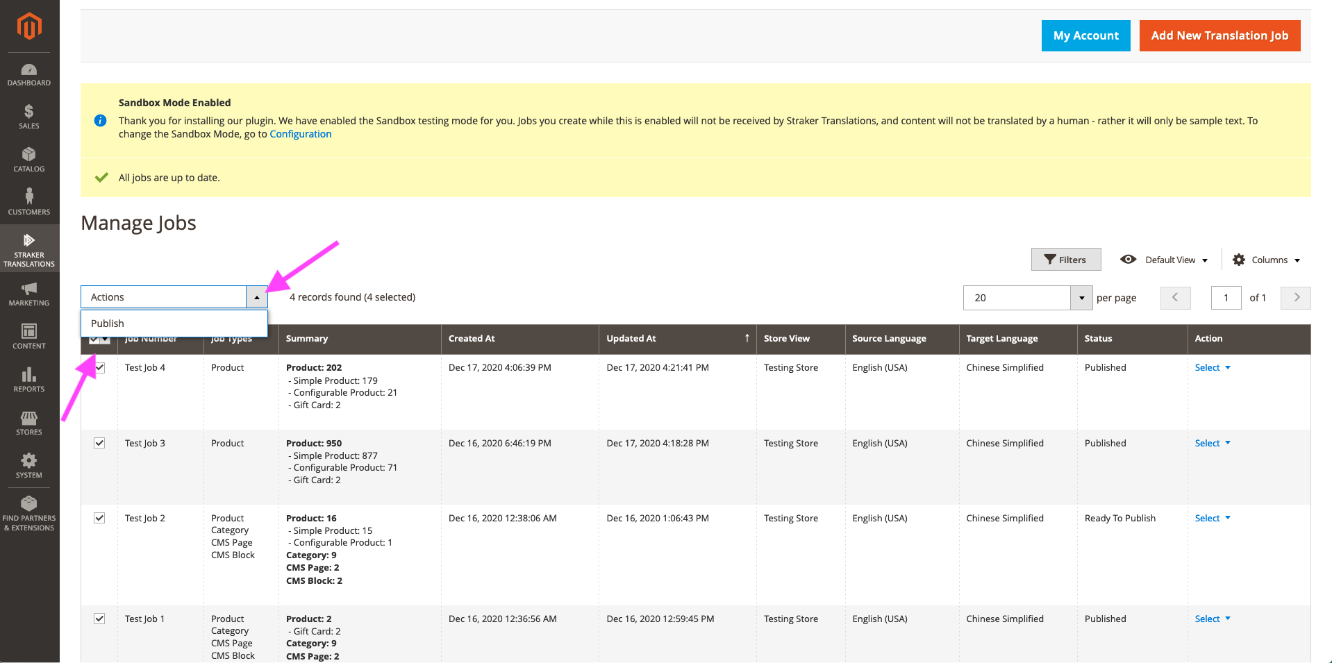 bulk publish