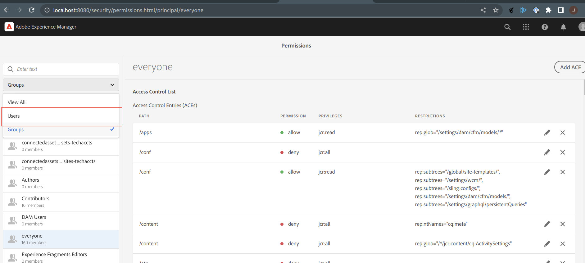 change dropdown users