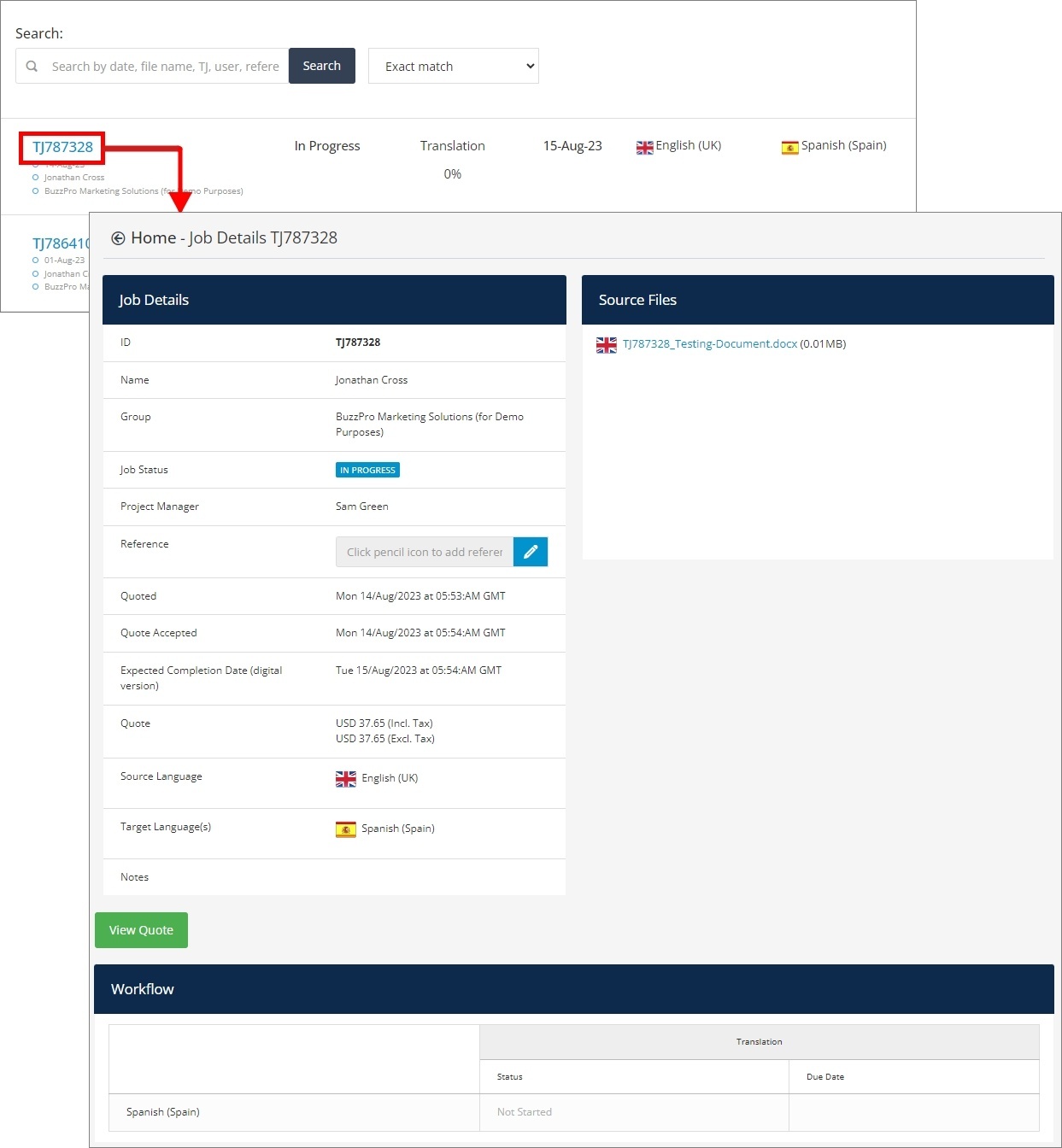 detailed information TJ