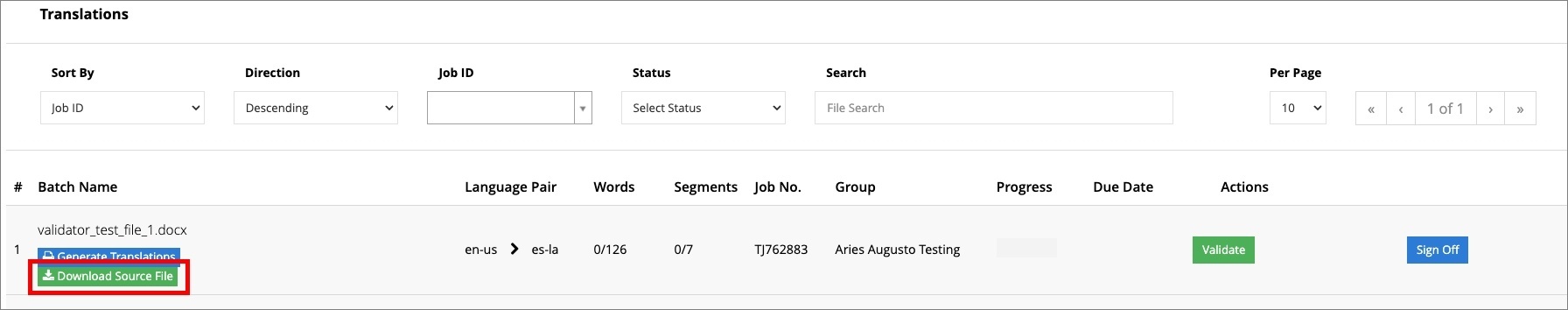 download source file