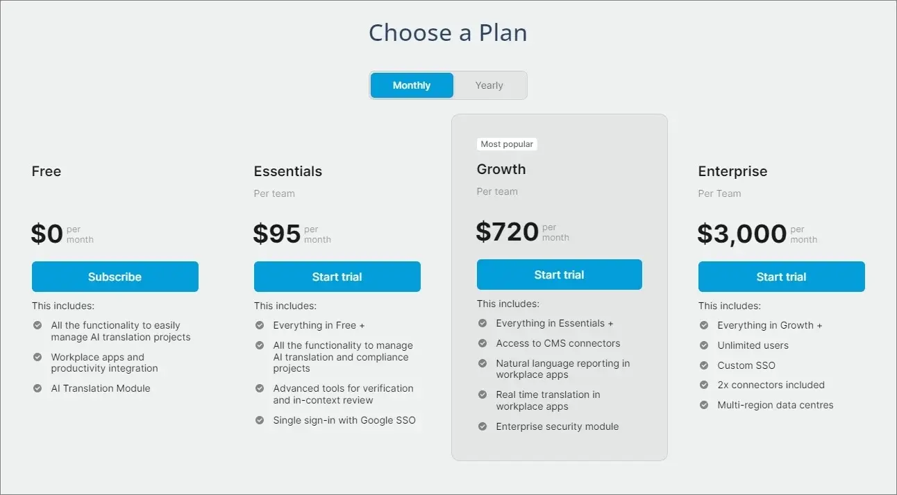 monthly subscription