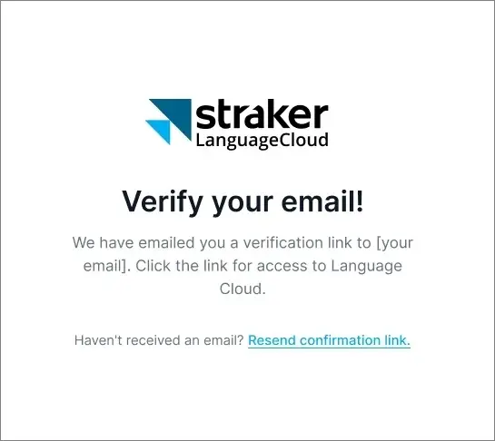 verify your email